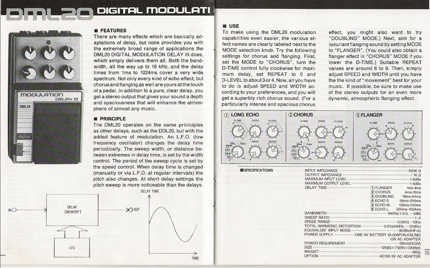 Ibanez Modulation Delay 2 DML10 1980年代
